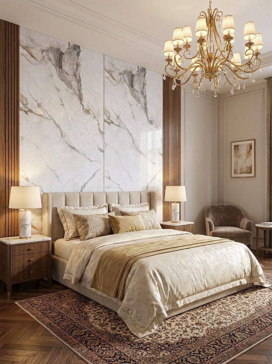Marble UV Sheets design MS 201, installed