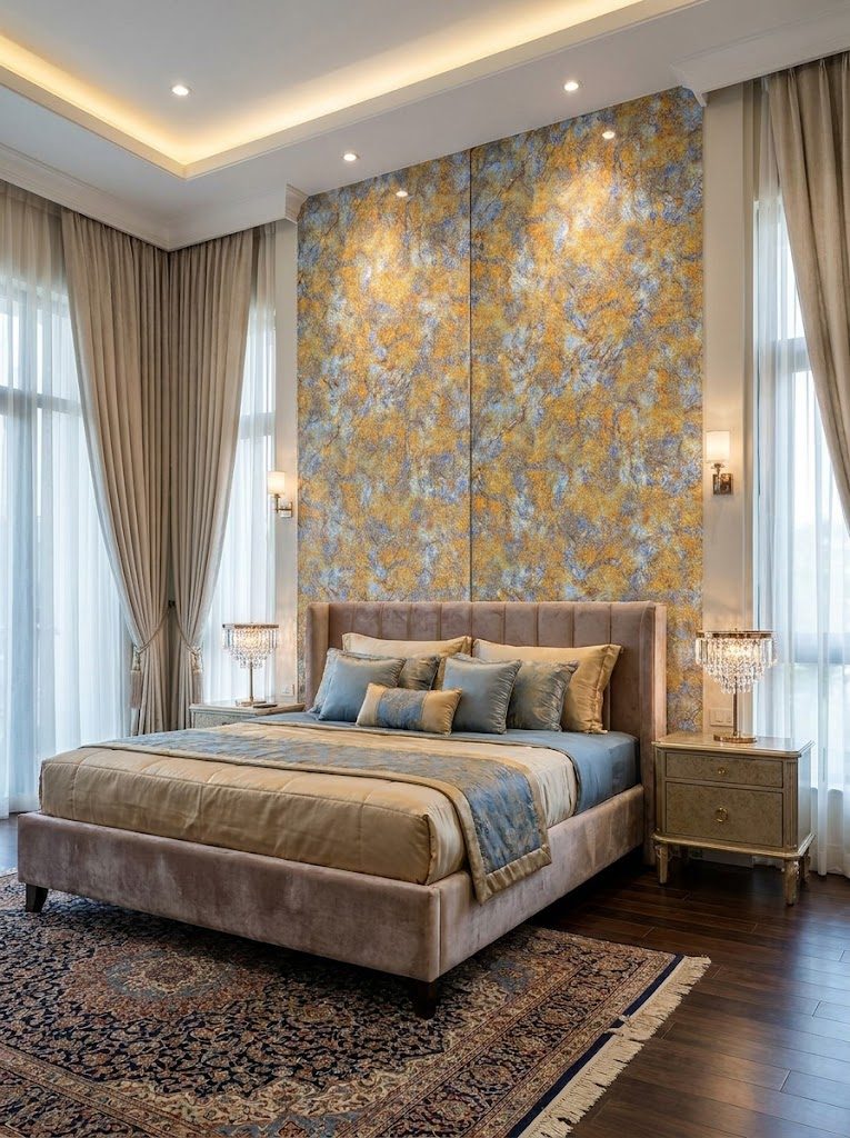 Marble UV Sheets design MS 602, installed