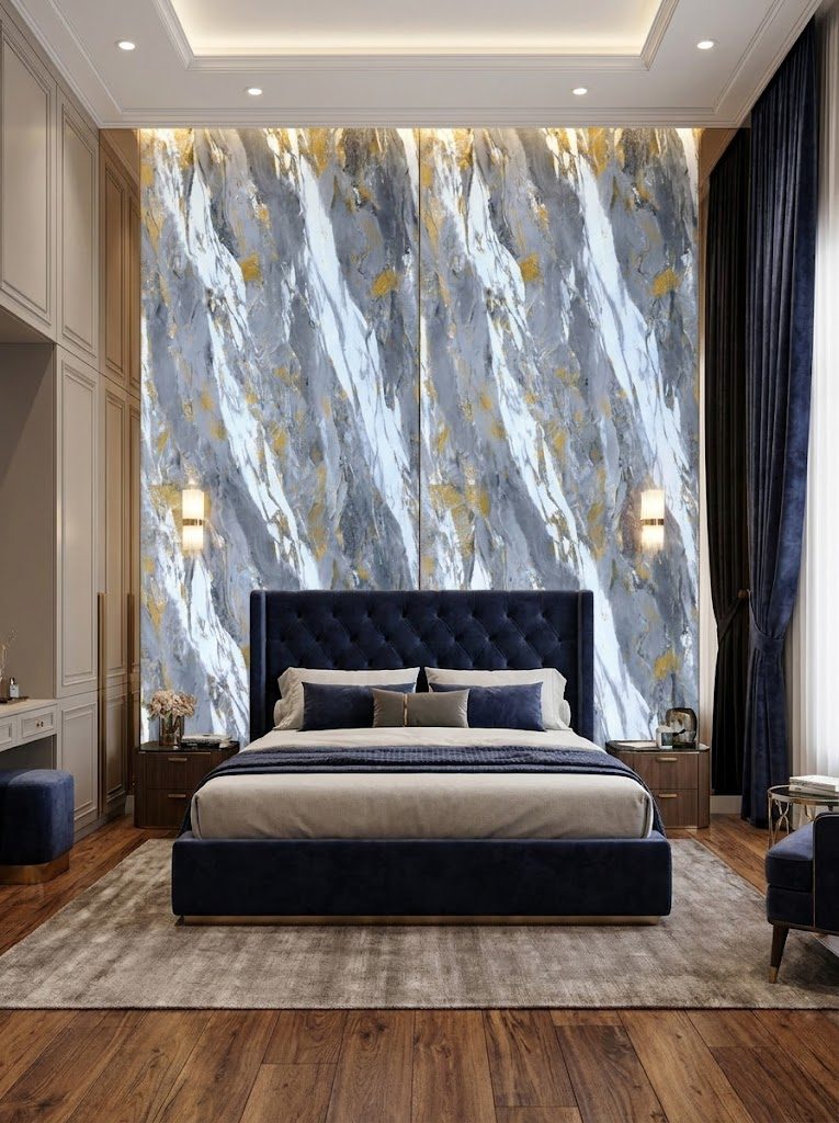 Marble UV Sheets design MS 704, installed