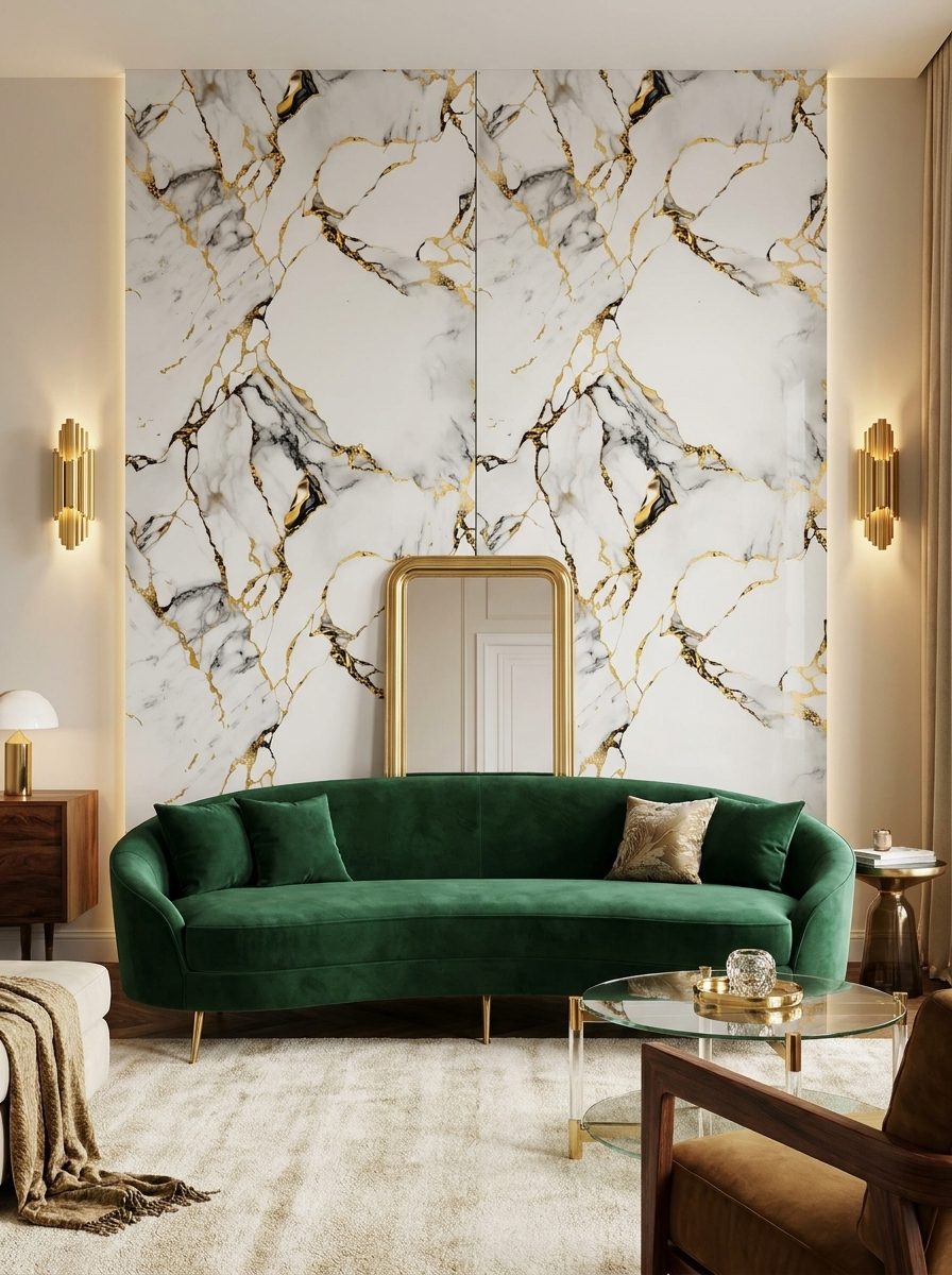 Marble UV Sheets design MS 808, installed