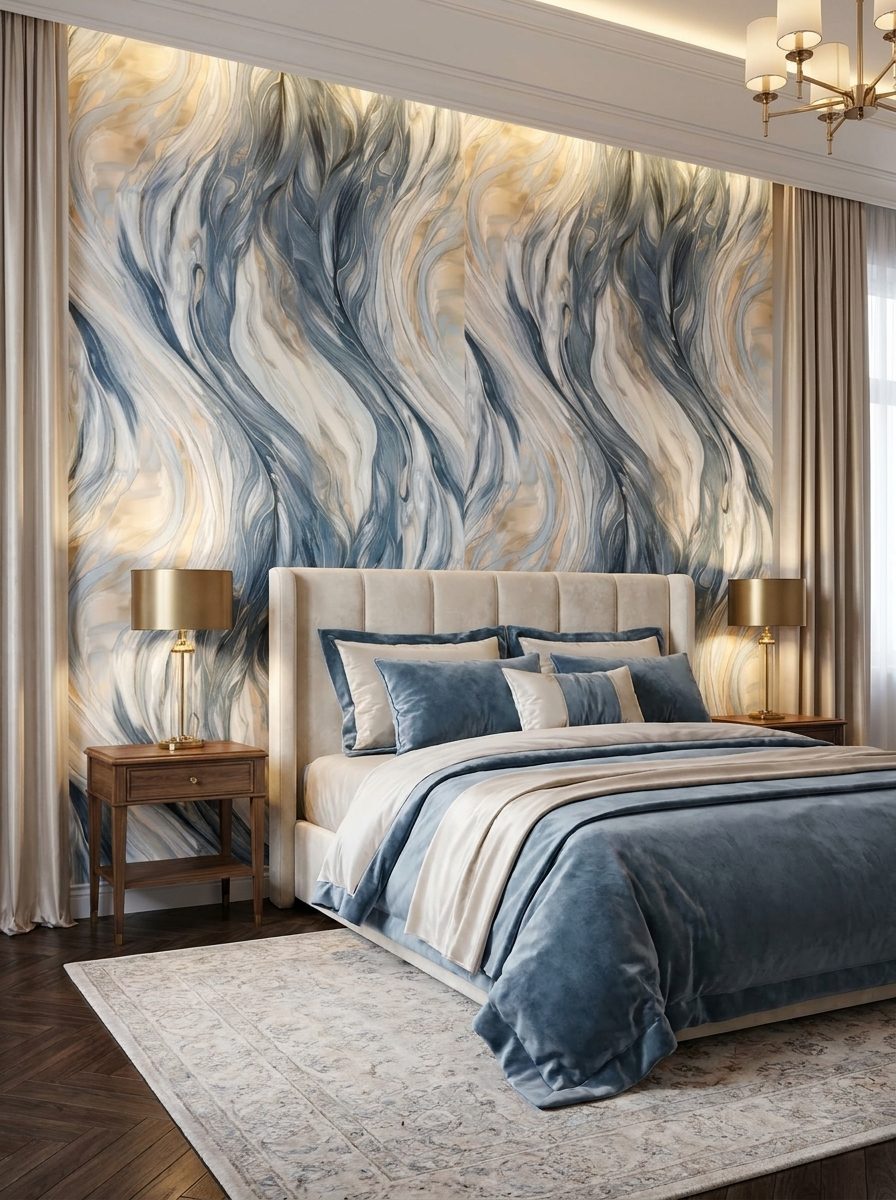 Marble UV Sheets design MS 812, installed