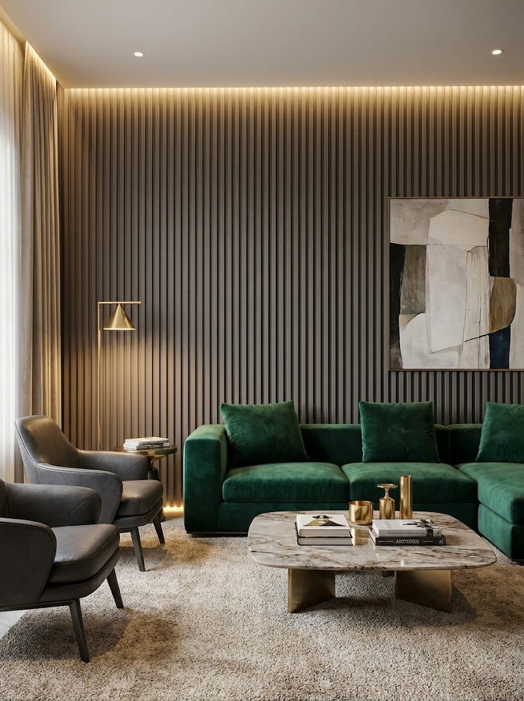 WPC Wall Panels design F2 P001, installed
