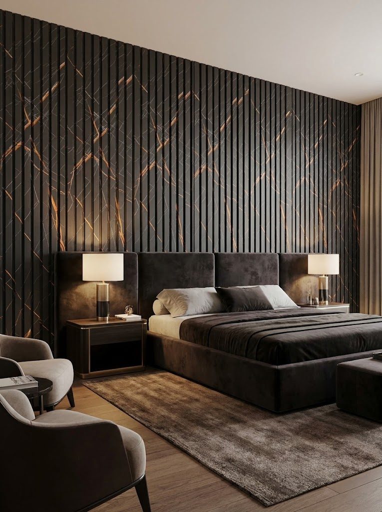 WPC Wall Panels design F2 S001, installed