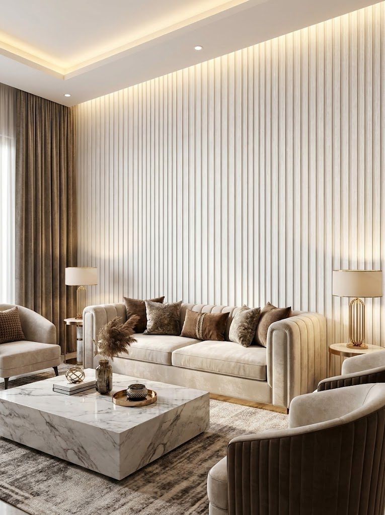 WPC Wall Panels design F2 T007, installed