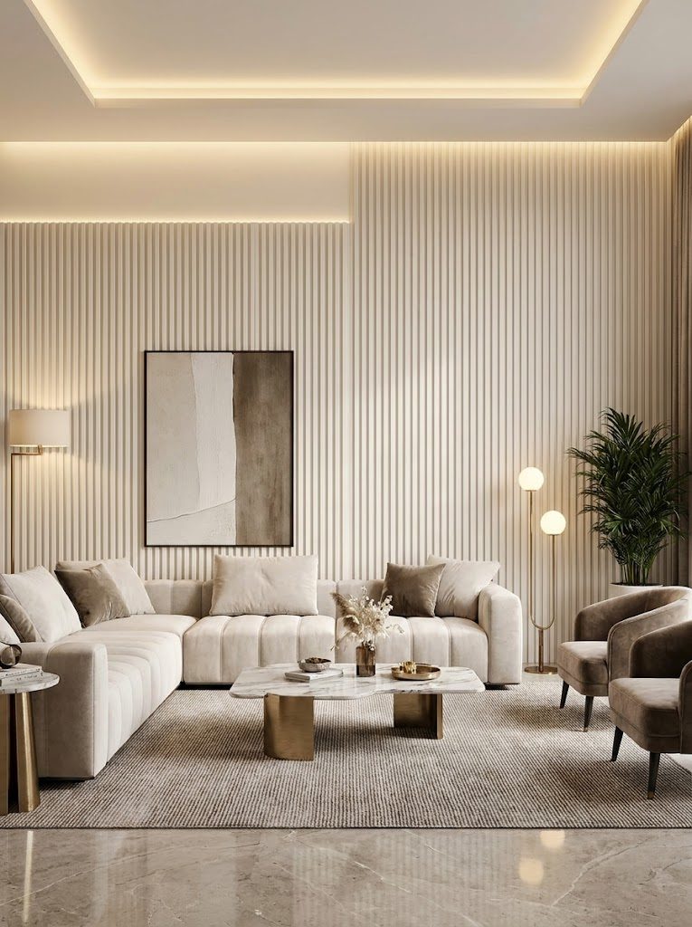 WPC Wall Panels design F2 T007, installed