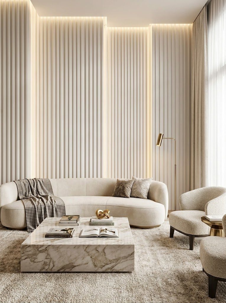 WPC Wall Panels design F2 T007, installed