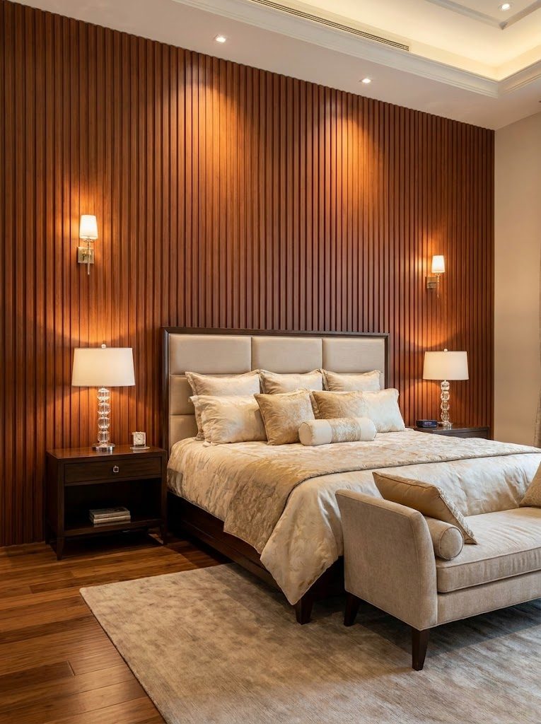 WPC Wall Panels design F2 W004, installed