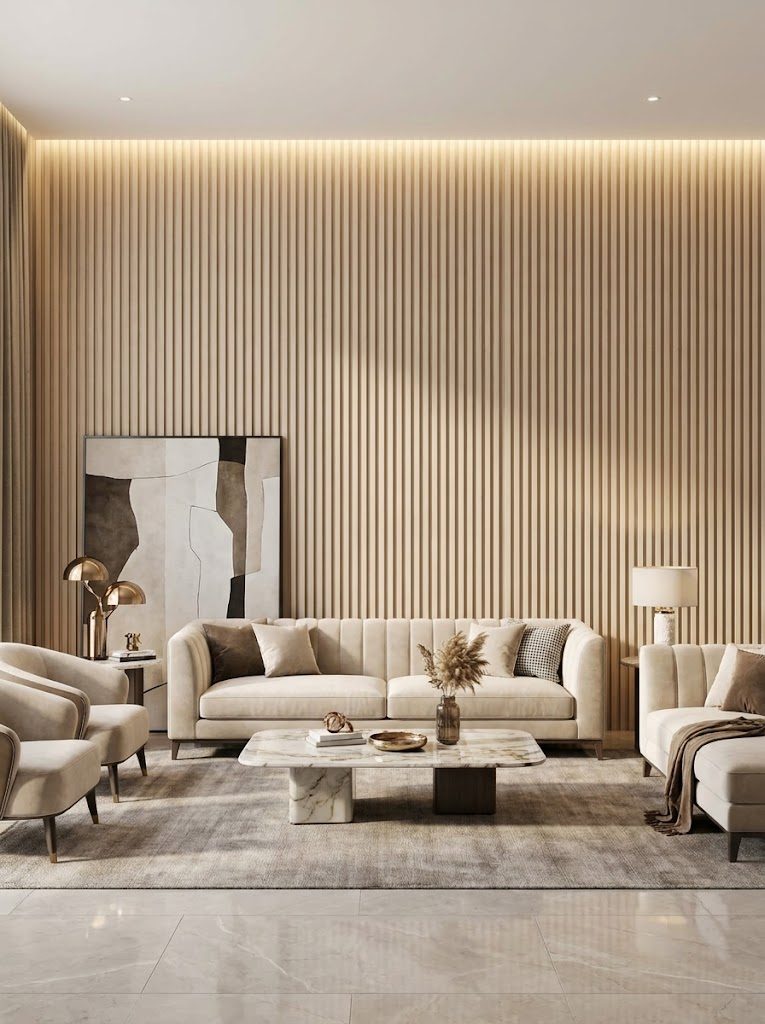 WPC Wall Panels design F2 W016, installed