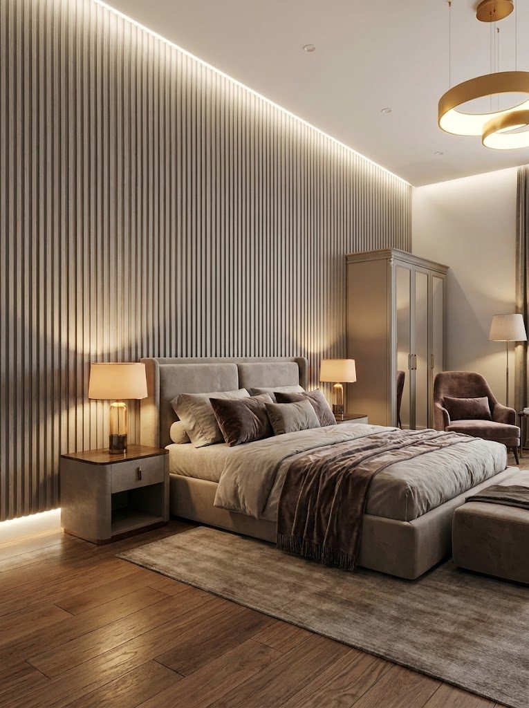 WPC Wall Panels design F2 W020, installed