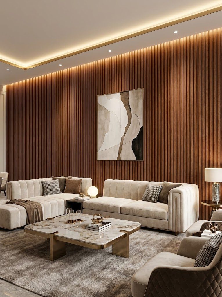 WPC Wall Panels design F2 W021, installed